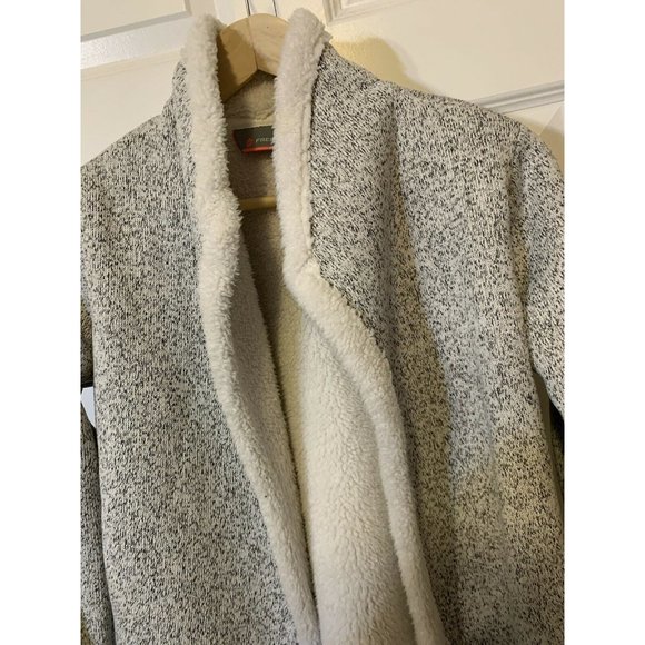FREE COUNTRY Women's Sz 14/16 Vest Jacket Plush Fleece Gray‎ white - Picture 1 of 7